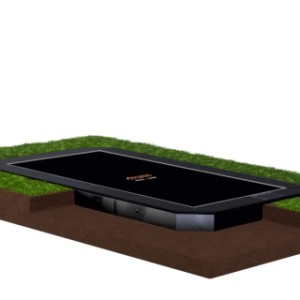 Trampoline Avyna Pro-Line 352 FlatLevel Zwart 520x305cm