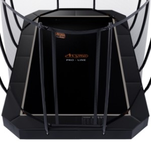 Trampoline Avyna Pro-Line 352 FlatLevel Zwart - met veiligheidsnet 520x305cm