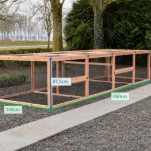 Verschillende afmetingen van kippenren Eggy