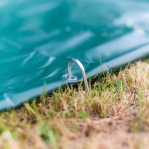 Trampoline beschermhoes rechthoekig PVC Groen 275 x 190cm