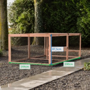 Verschillende afmetingen van aanbouwren Eggy