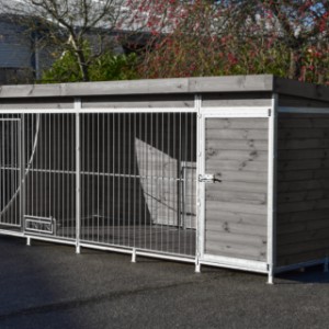 Hondenkennel extra zware uitvoering van 5 meter lang