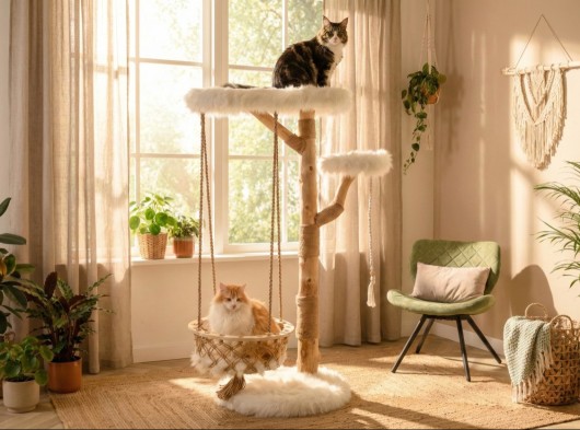 Katten klimboom Quercus Wit 151cm