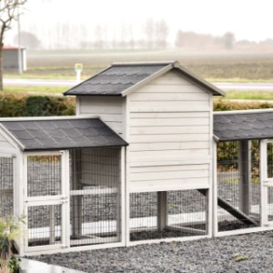 Neem een kijkje aan de achterkant van de Prestige medium met dubbele ren