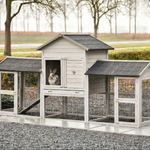Prestige Medium met dubbele ren Light-grey Anti Knaag 299x90x150cm