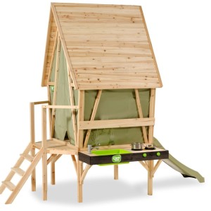 Speelhuisje Yuki 350 met glijbaan en speelkeuken EXIT