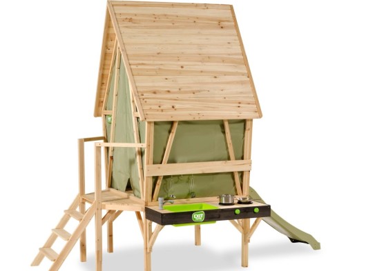 Speelhuisje Yuki 350 met glijbaan en speelkeuken EXIT