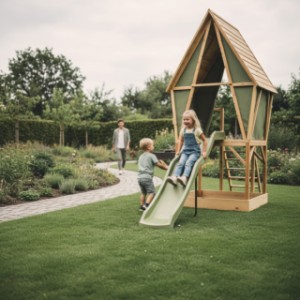 Een echte aanwinst voor de tuin – met de EXIT Yuki 550 wordt buitenspelen elke dag een feestje.