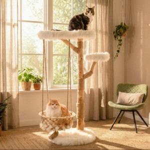 Katten klimboom Quercus Wit 151cm