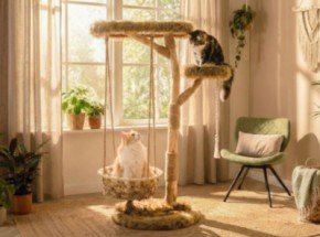 Katten klimboom Quercus Bruin 151cm