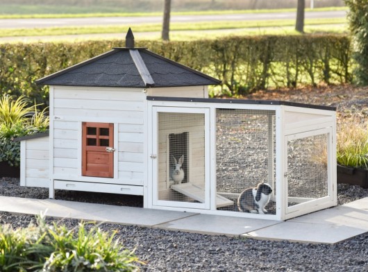 Konijnenhok Ambiance Large terra 218x93x122cm