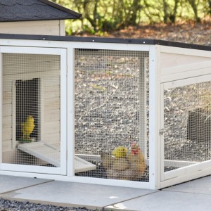 Aanbouwren Ambiance Large met dakleerdak 98x80x75cm