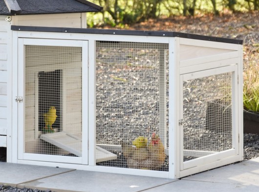 Aanbouwren Ambiance Large met dakleerdak 98x80x75cm