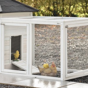 Aanbouwren Ambiance Large ren met gaasdak 98x80x75cm