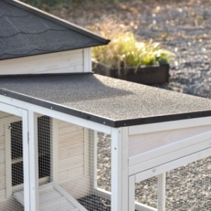 Het dak van aanbouwren Ambiance Large is voorzien van dakleer