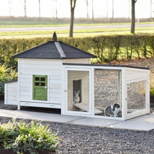 Konijnenhok Ambiance Large terra 218x93x122cm