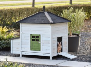 Konijnenhok Ambiance Large terra 121x93x122cm