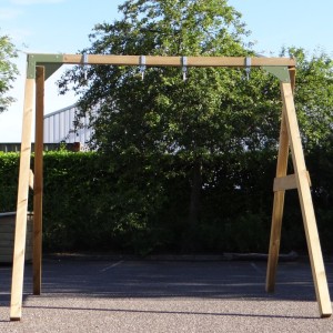 Schommel Succes Laag Dubbel - Basis Pastelgroen · Geïmpregneerd vurenhout 240x240x221cm