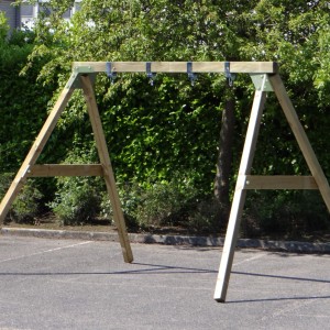 Schommel Subliem XL Deluxe Frame voor volwassenen · Geïmpregneerd vurenhout · pastelgroen 390x270x246cm