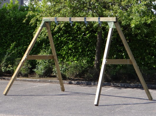 Schommel Subliem XL Deluxe Frame voor volwassenen · Geïmpregneerd vurenhout · pastelgroen 390x270x246cm