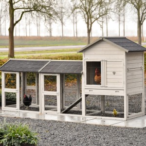 Prestige Medium Light-grey met 2 rennen 297x91x150cm