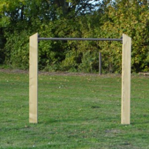 Duikelrek Skill duikelstang 90cm 2 geïmpregneerd houten palen 200cm