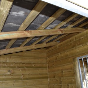 De hondenkennel Maxima is gemaakt van mooi geïmpregneerd vurenhout