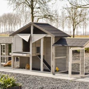 Kippenhok Holiday Medium Dubbel | met vele deuren