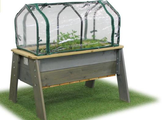 EXIT Aksent Kweektafel L met kweekkas en tuingereedschap