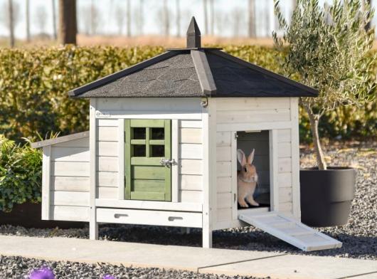 Konijnenhok Ambiance Small Olive 108x77x99cm