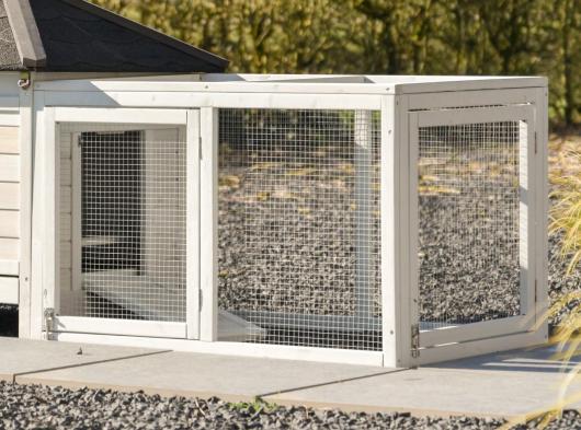 Aanbouwren Ambiance Small ren met gaasdak 98x65x61cm