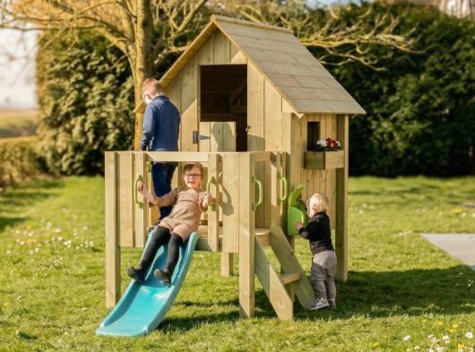 Speelhuis Dream 60 met glijbaan JoyPet · Geïmpregneerd vuren