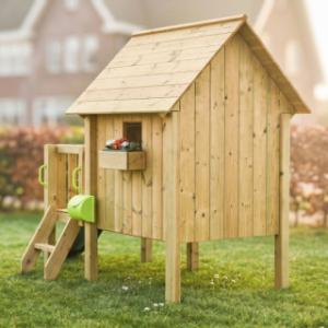 Een kijkje aan de achterkant van speelhuis Dream