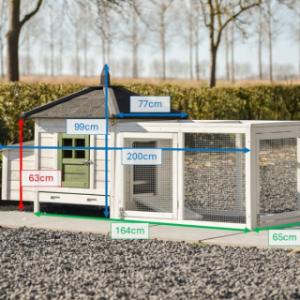 Verschillende afmetingen van het kippenhok Ambiance Small