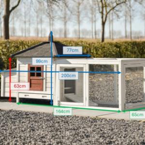 Verschillende afmetingen van het kippenhok Ambiance Small