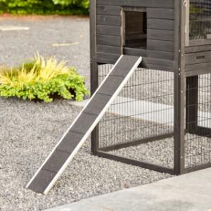 Houten kippenhok Prestige Large, voorzien van een loopplank