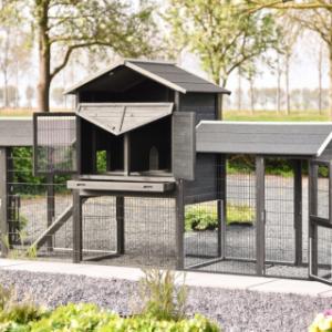 Konijnenhok Prestige Large heeft veel deuren