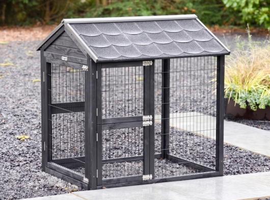 Tussenren Space Large Black Anti knaag 125x83,5x129,6cm