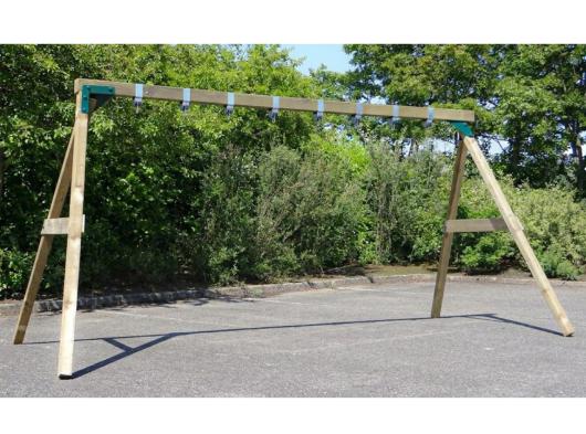 Schommel Subliem XL Deluxe 400 Frame voor volwassenen · Geïmpregneerd vurenhout · Donkergroen 490x270x246cm