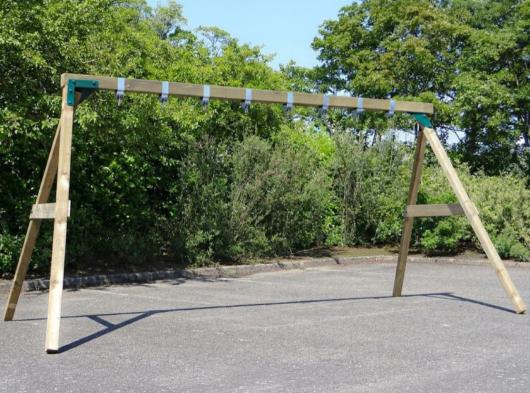 Schommel Subliem XL Deluxe 400 Frame voor volwassenen · Geïmpregneerd vurenhout · Donkergroen 490x270x246cm