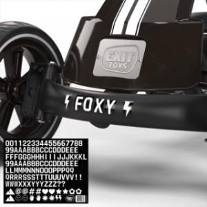EXIT Foxy | personaliseer je skelter met het meegeleverde stickervel