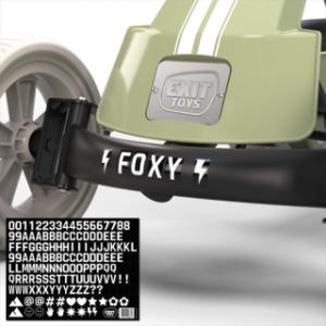 Personaliseer je eigen EXIT Foxy skelter met het meegeleverde stickervel