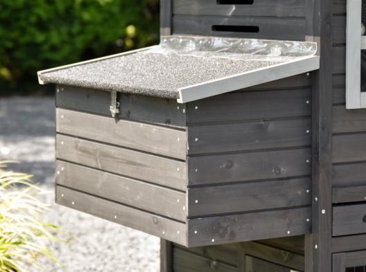 Legnest Medium Black los legnest met scharnierdeksel