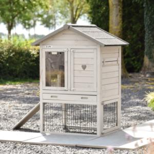Konijnenhok Prestige Small Light-grey · 88x72x122cm