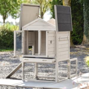 Konijnenhok Prestige Small heeft vele openingen