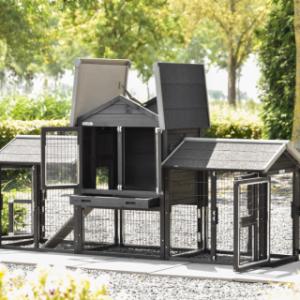 Het konijnenhok Prestige Small heeft vele deuren