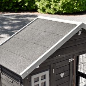 Het dak van Holiday Small Black is voorzien van dakleer