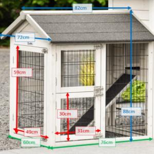 Afmetingen van de aanbouwren Space Small