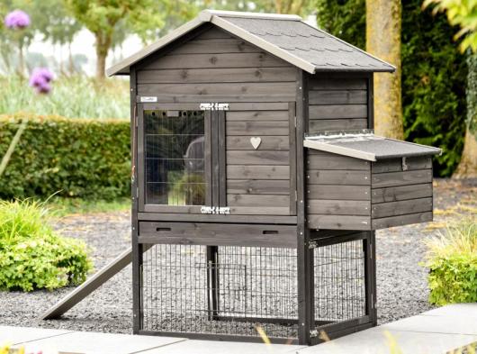 Prestige Medium Black met legnest 132x90x150cm