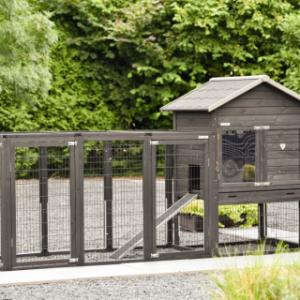 Houten kippenhok Prestige Medium met ren Functional en legnest